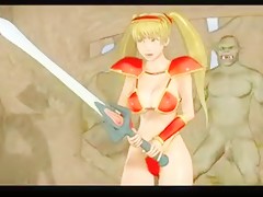 Pureta rubia con perro